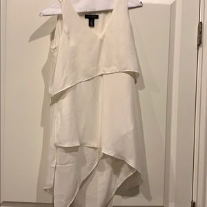 White ruffle dress shirt